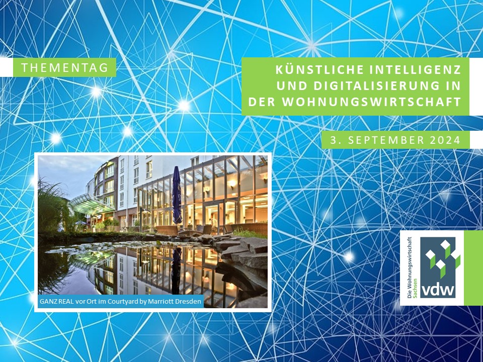 Thementag Künstliche Intelligenz und Digitalisierung in der Wohnungswirtschaft - Anmeldung jetzt möglich!