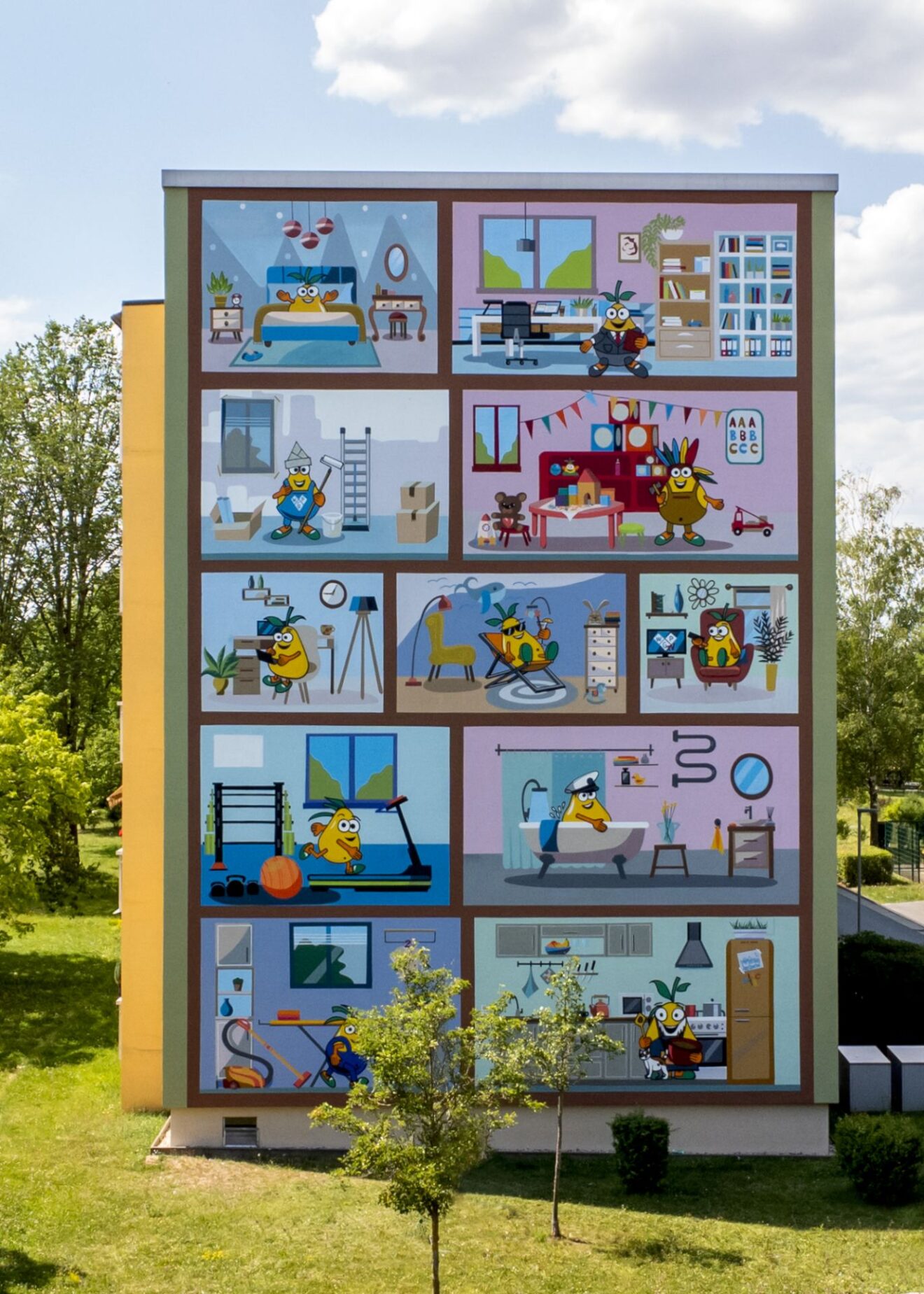 PIRnchen-Wandbild auf dem Pirnaer Sonnenstein eingeweiht