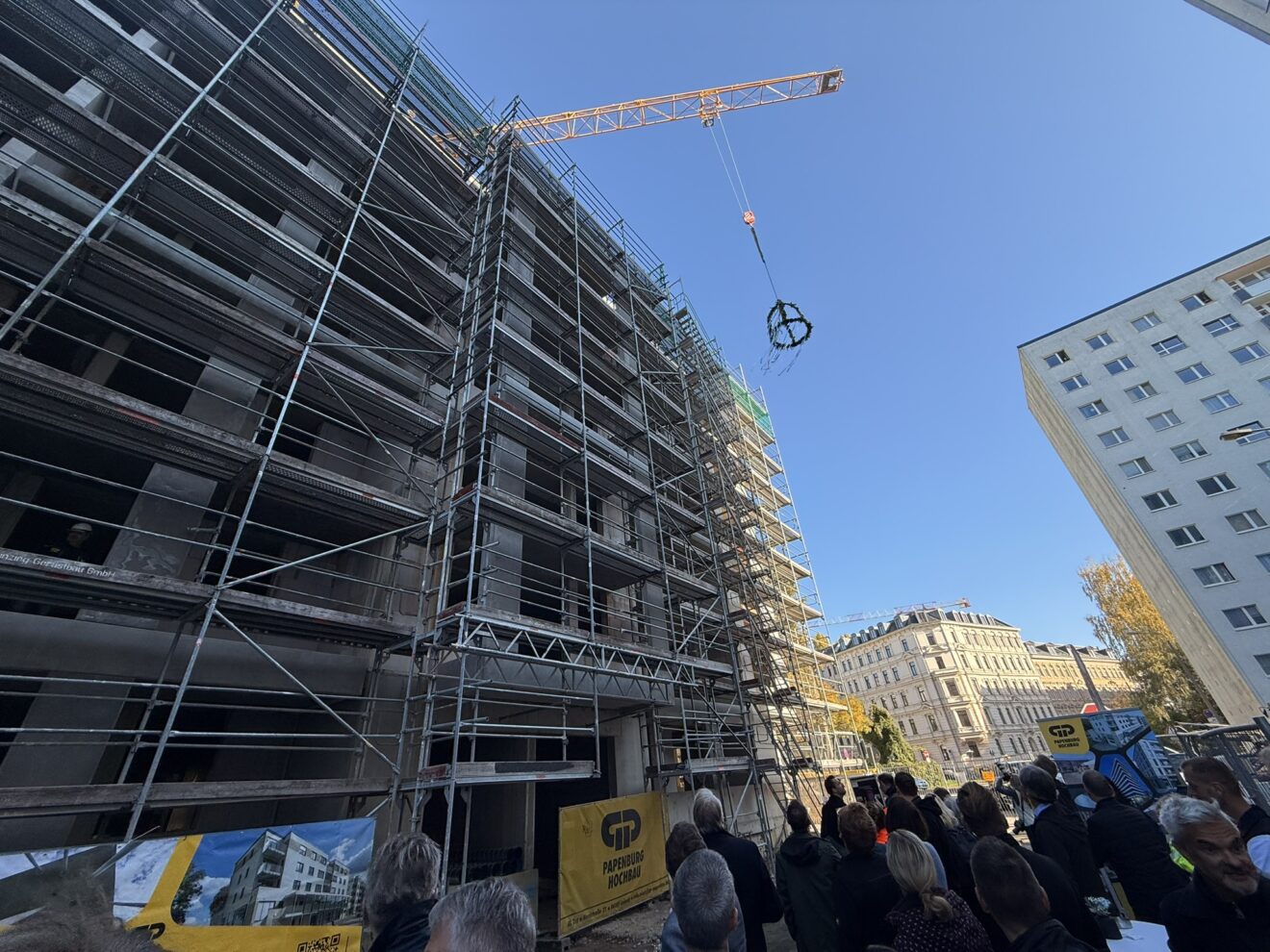 Richtfest in Leipzig