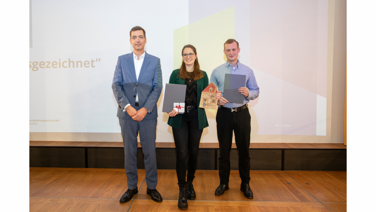 Ehrung Nachwuchspreis der sächsischen Wohnungswirtschaft 2025