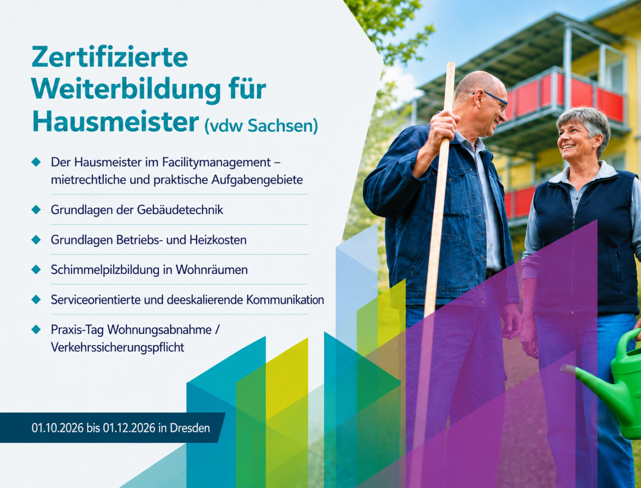 Zertifizierte Weiterbildung für Hausmeister (vdw Sachsen)